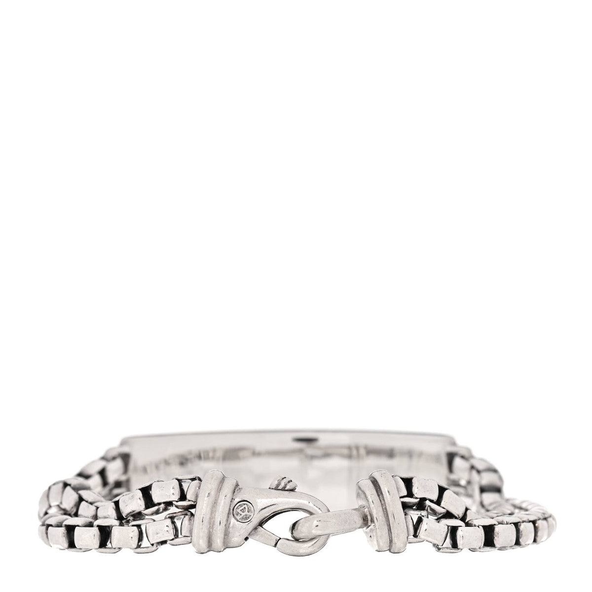 Sterling Silver Black Onyx ID Curb Chain Bracelet