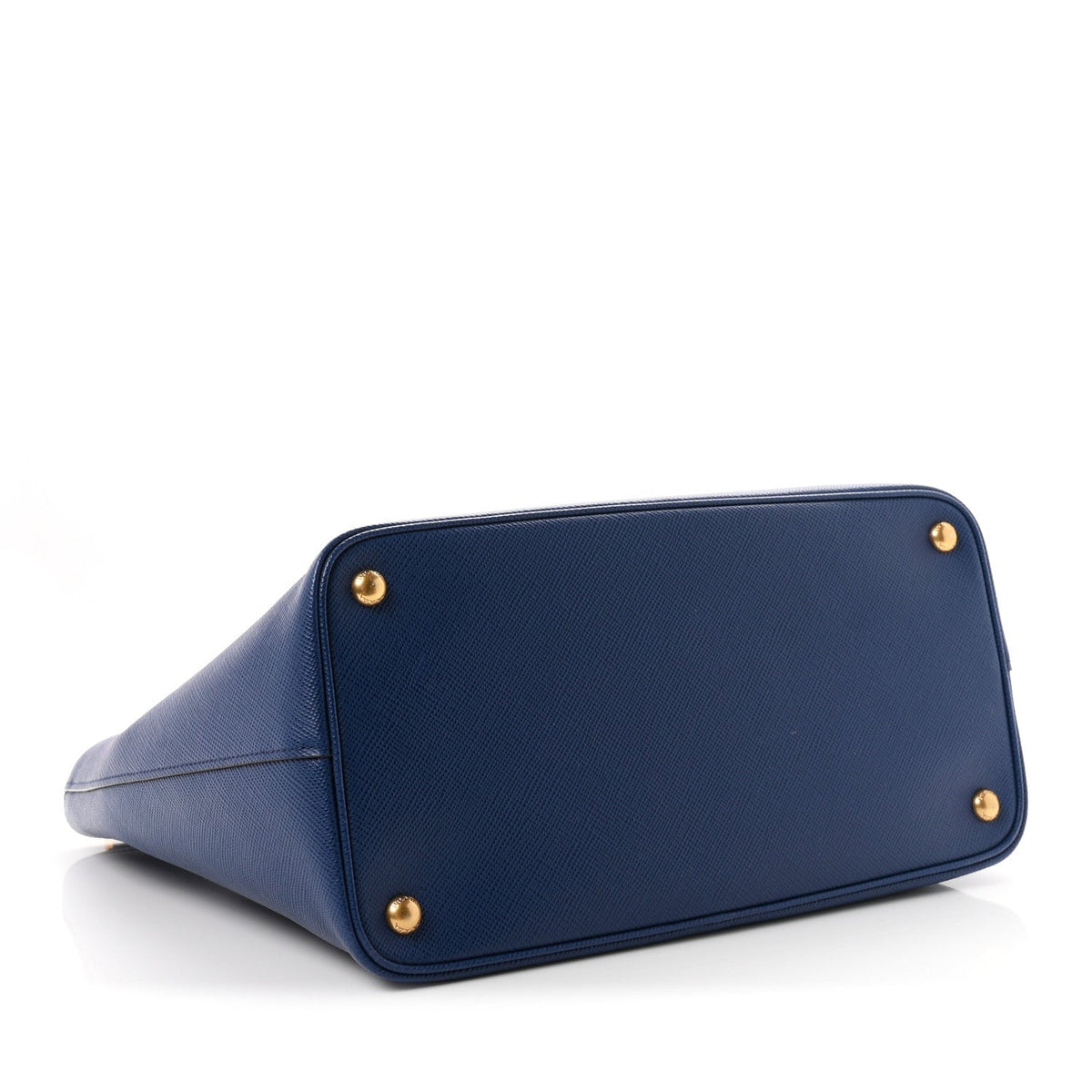 Prada Saffiano Cuir Front Pocket Tote Bluette