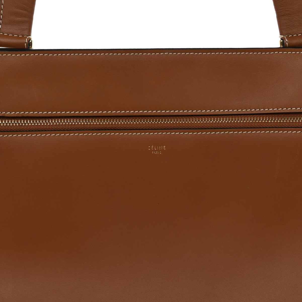 Celine Smooth Calfskin Medium Edge Shoulder Bag Camel