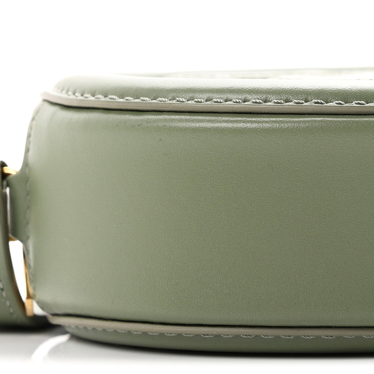 Celine Smooth Calfskin Cuir Small Triomphe Oval Bag Sage