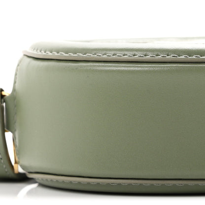Celine Smooth Calfskin Cuir Small Triomphe Oval Bag Sage