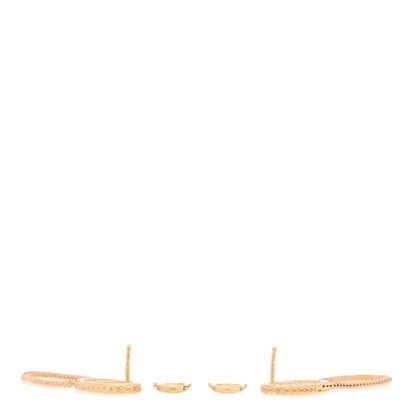 Hermes 18K Yellow Gold PM Chain d'Ancre Danae Earrings