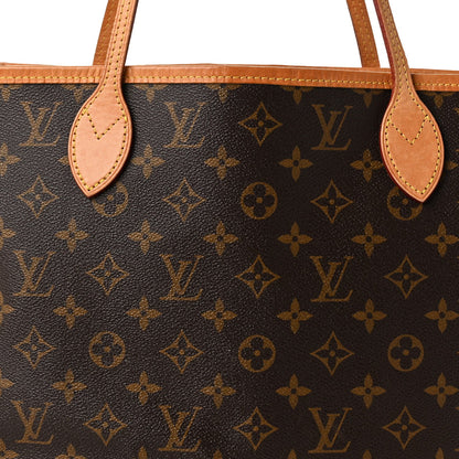 Louis Vuitton Monogram Neo Neverfull MM Tote Bag Brown