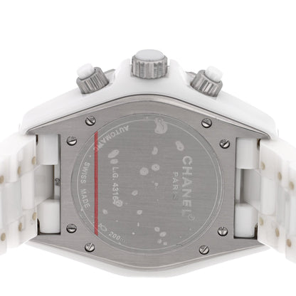 Chanel Stainless Steel Ceramic 41mm J12 Chronograph Automatic Watch White 1945373