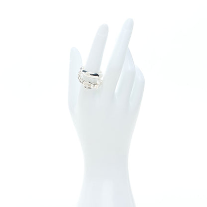 Hermes Sterling Silver MM Boucle Selier Inflexible Ring