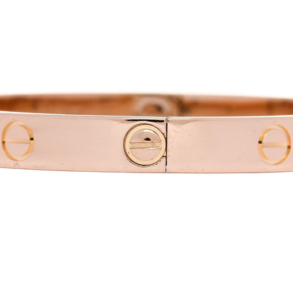 Cartier 18K Pink Gold LOVE Bracelet 17