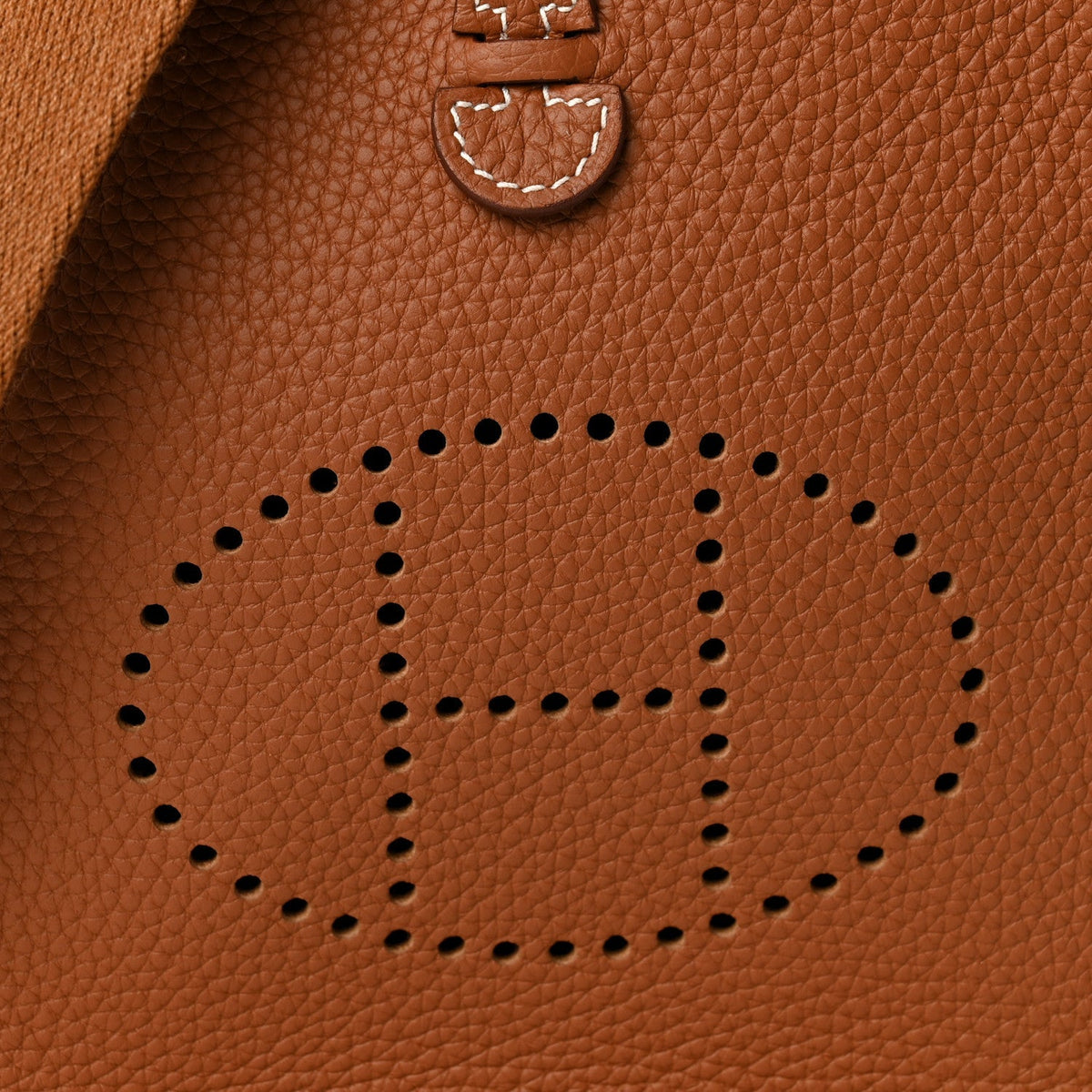 Hermes Taurillon Clemence Evelyne TPM Gold