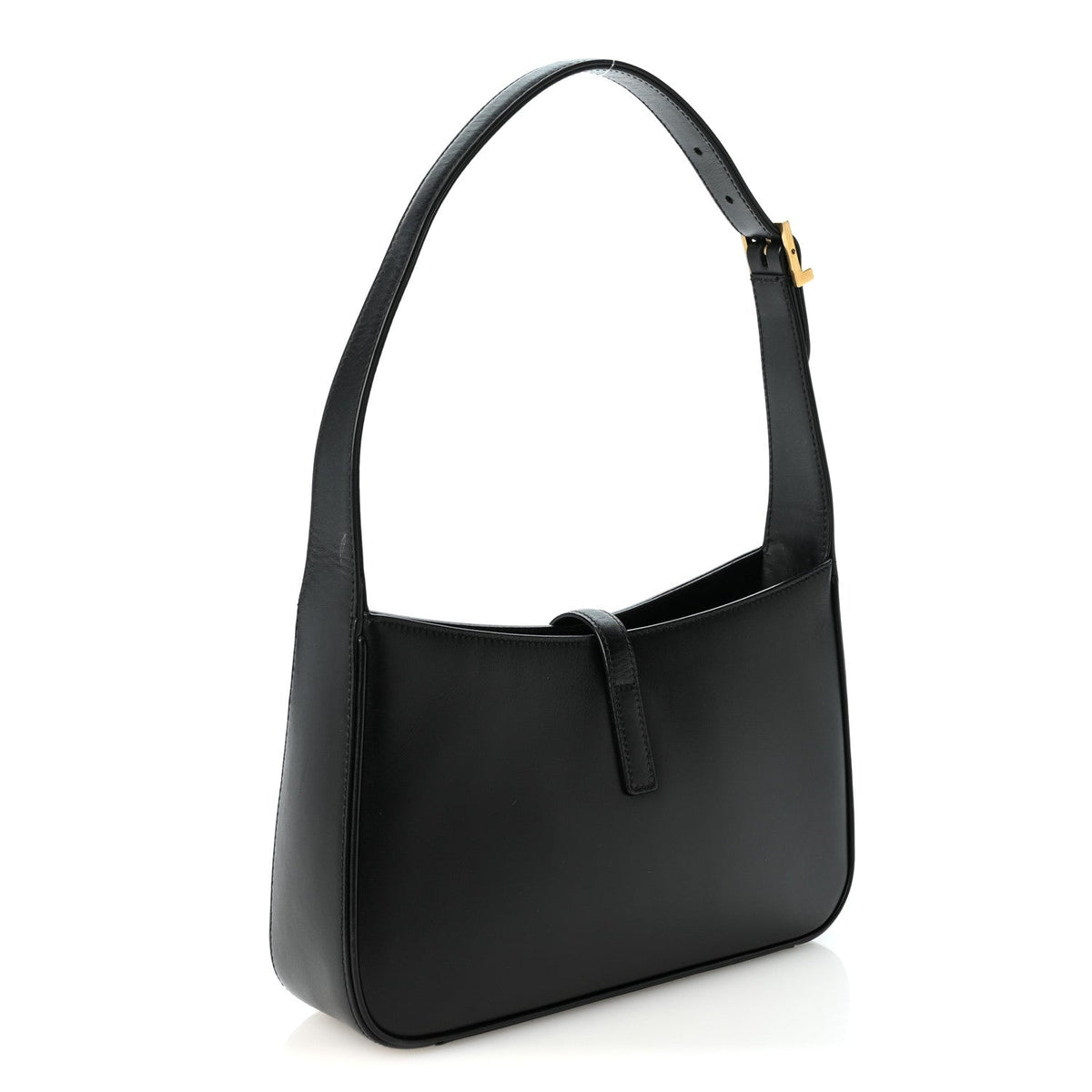Saint Laurent Smooth Calfskin Le 5 A 7 Hobo Black