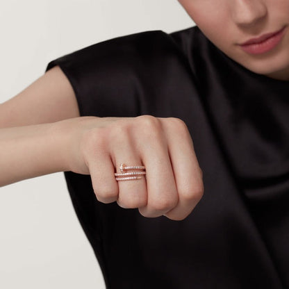 18K Gold Diamond Cartier Juste un Clou Ring