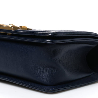 Chanel Caviar Quilted Small Boy Flap Navy