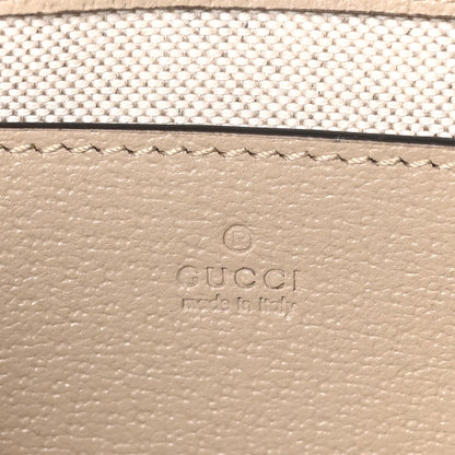 Gucci GG Supreme Calfskin Mini Ophidia Shoulder Bag Beige White