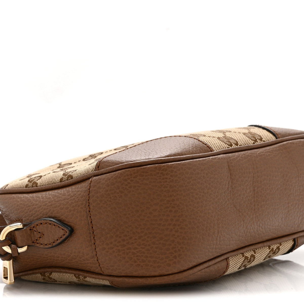 Gucci Monogram Mini Bree Messenger Bag Beige Tabacco