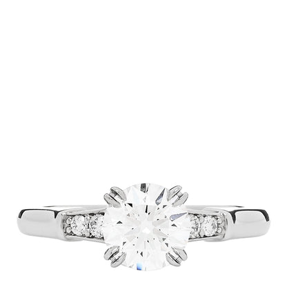 Harry Winston Platinum Diamond Classic Winston Engagement Ring 47 4