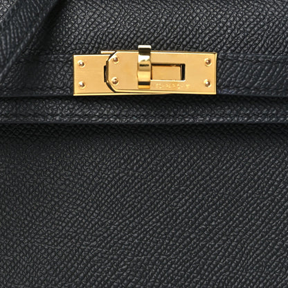 Hermes Epsom Mini Kelly Sellier 20 Black