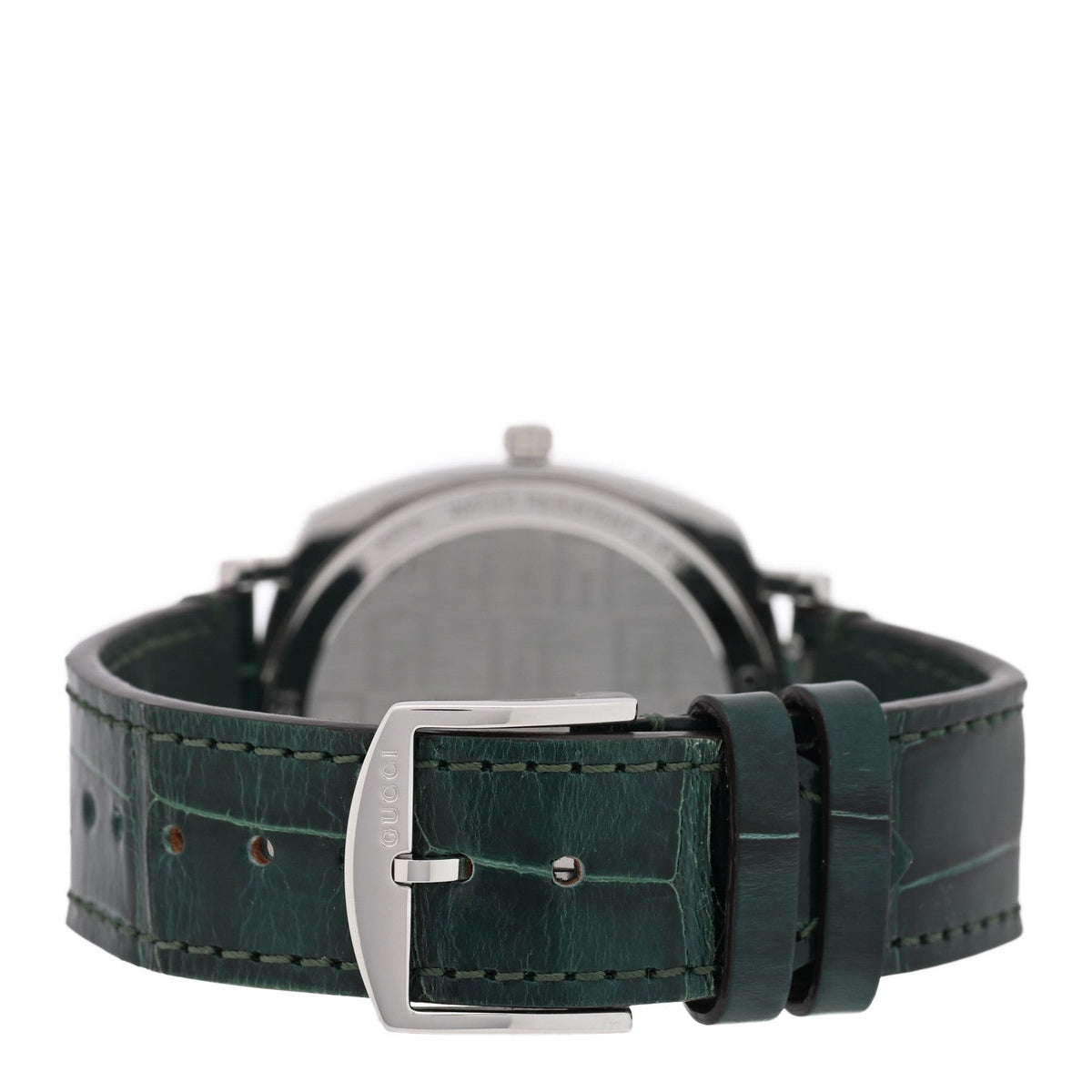 Gucci Stainless Steel Alligator 38mm Grip Quartz Watch Green