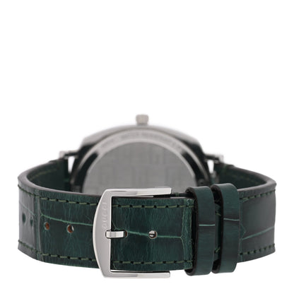 Gucci Stainless Steel Alligator 38mm Grip Quartz Watch Green