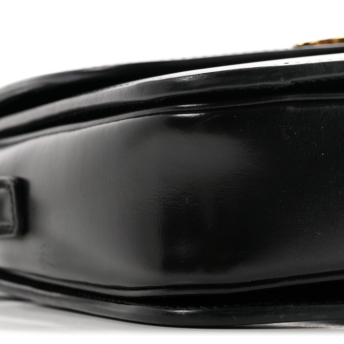 Celine Shiny Calfskin Teen Triomphe Black