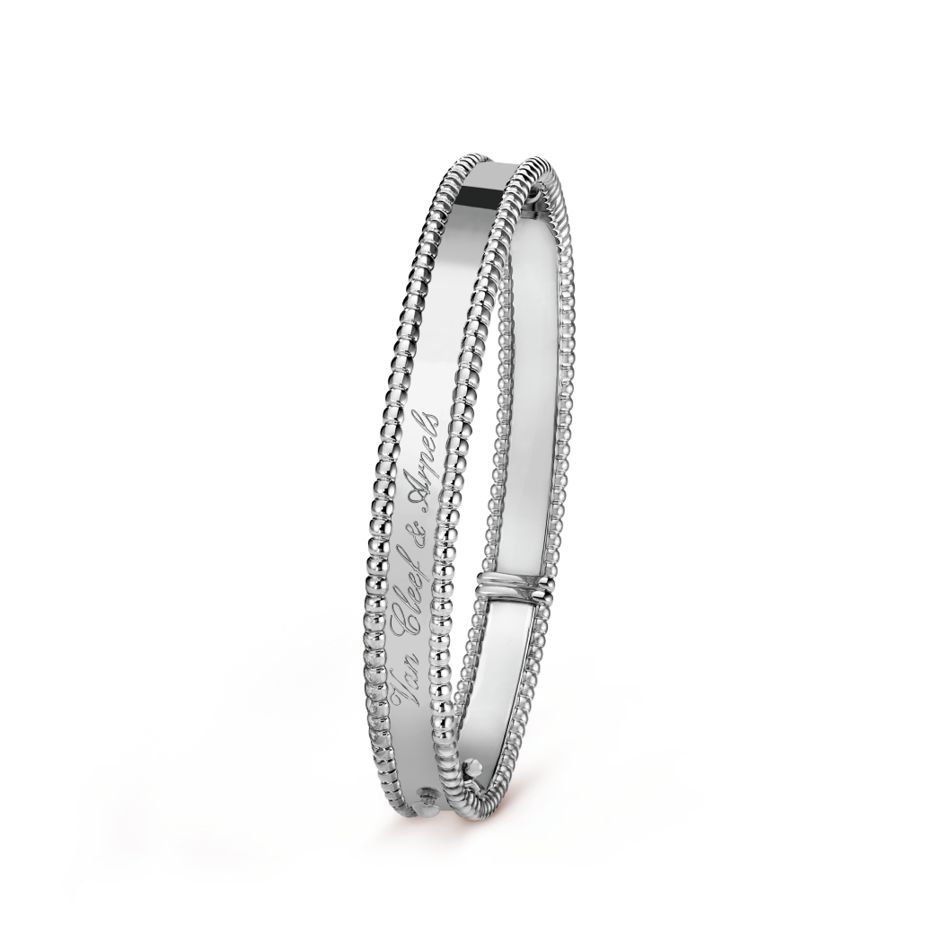 18K Gold VCA Perlée Signature Medium Model Bracelet
