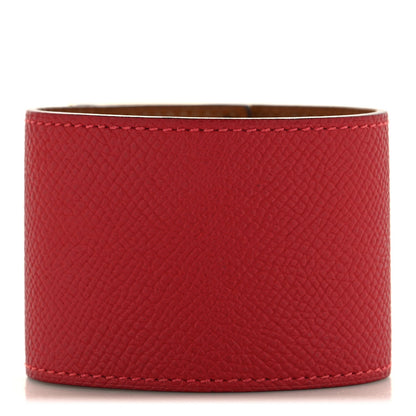 Hermès Epsom Kelly Extreme Dog Bracelet S Rouge Casaque