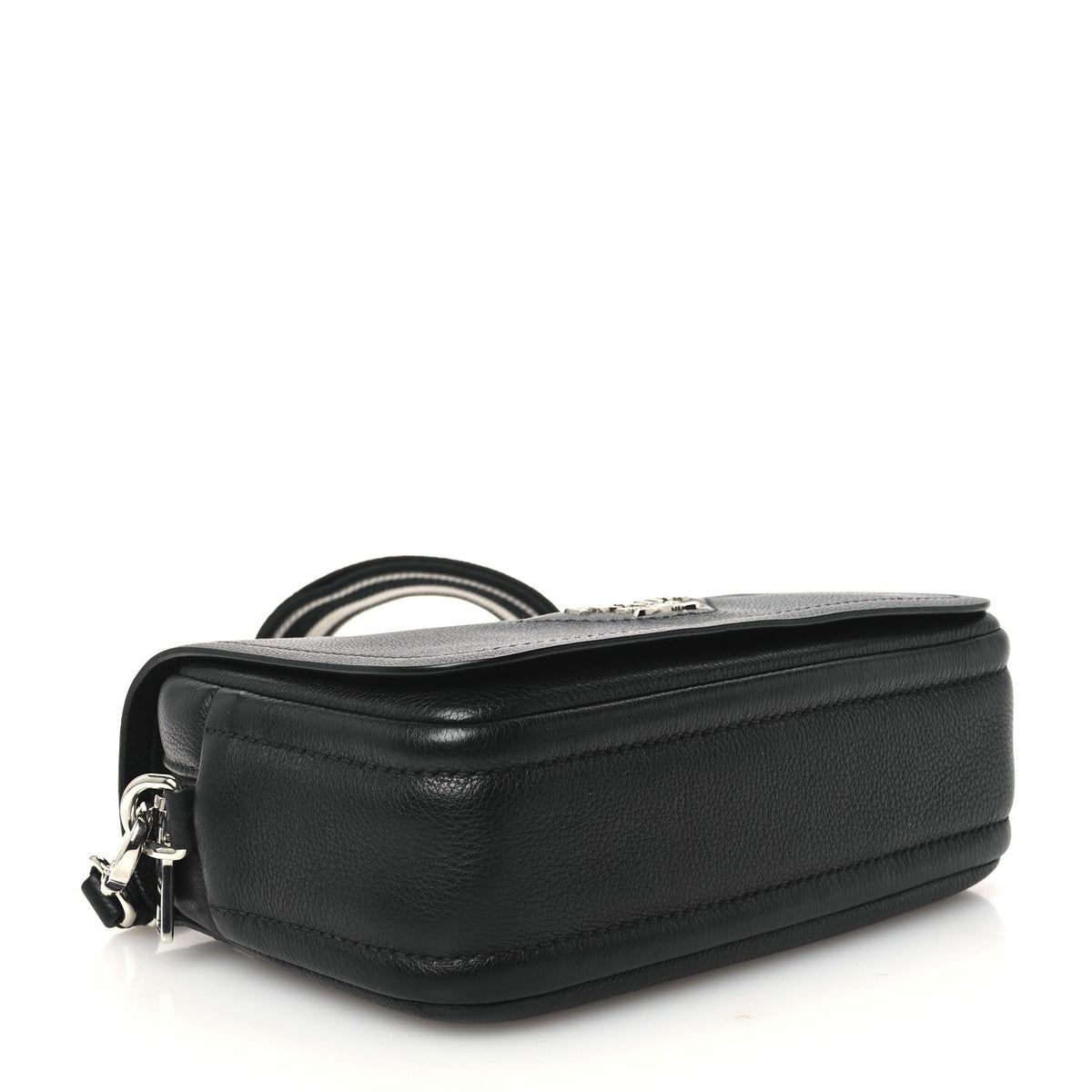 Prada Vitello Daino Soft Flap Crossbody Black