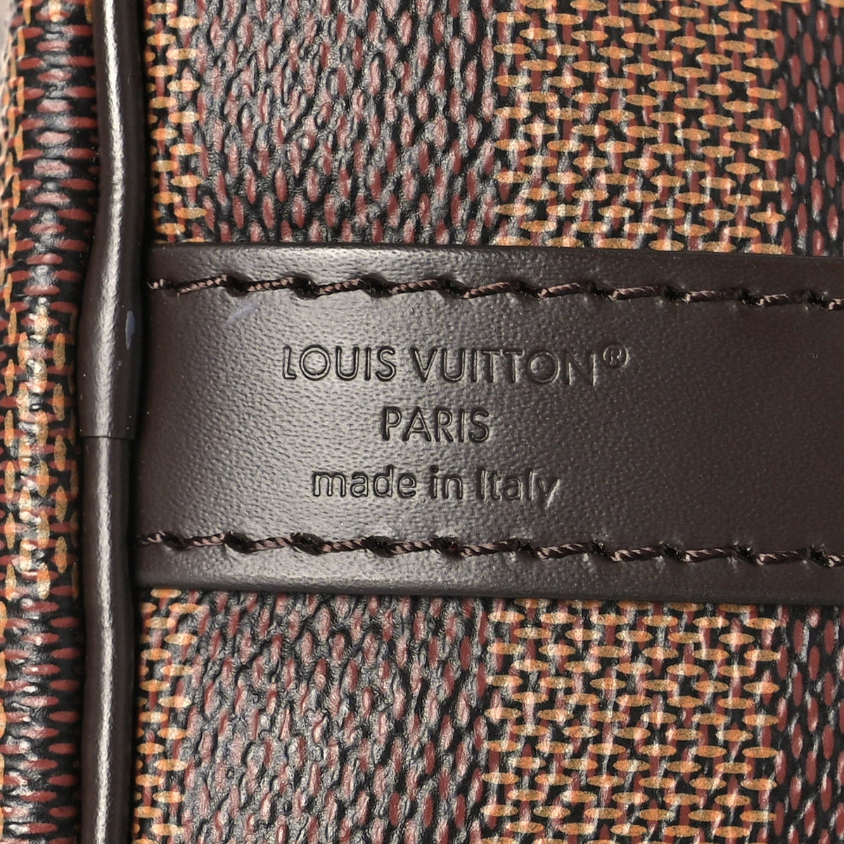 Louis Vuitton Damier Ebene Speedy Bandouliere 25 Brown