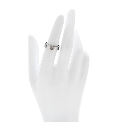 Cartier 18K White Gold 5.5mm LOVE Ring