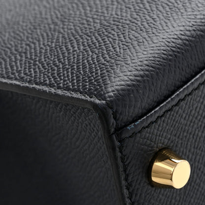 Hermes Epsom Kelly Sellier 28 Bleu Indigo