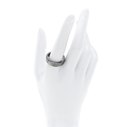 Louis Vuitton LV Mosaic Thin Ring Silver L
