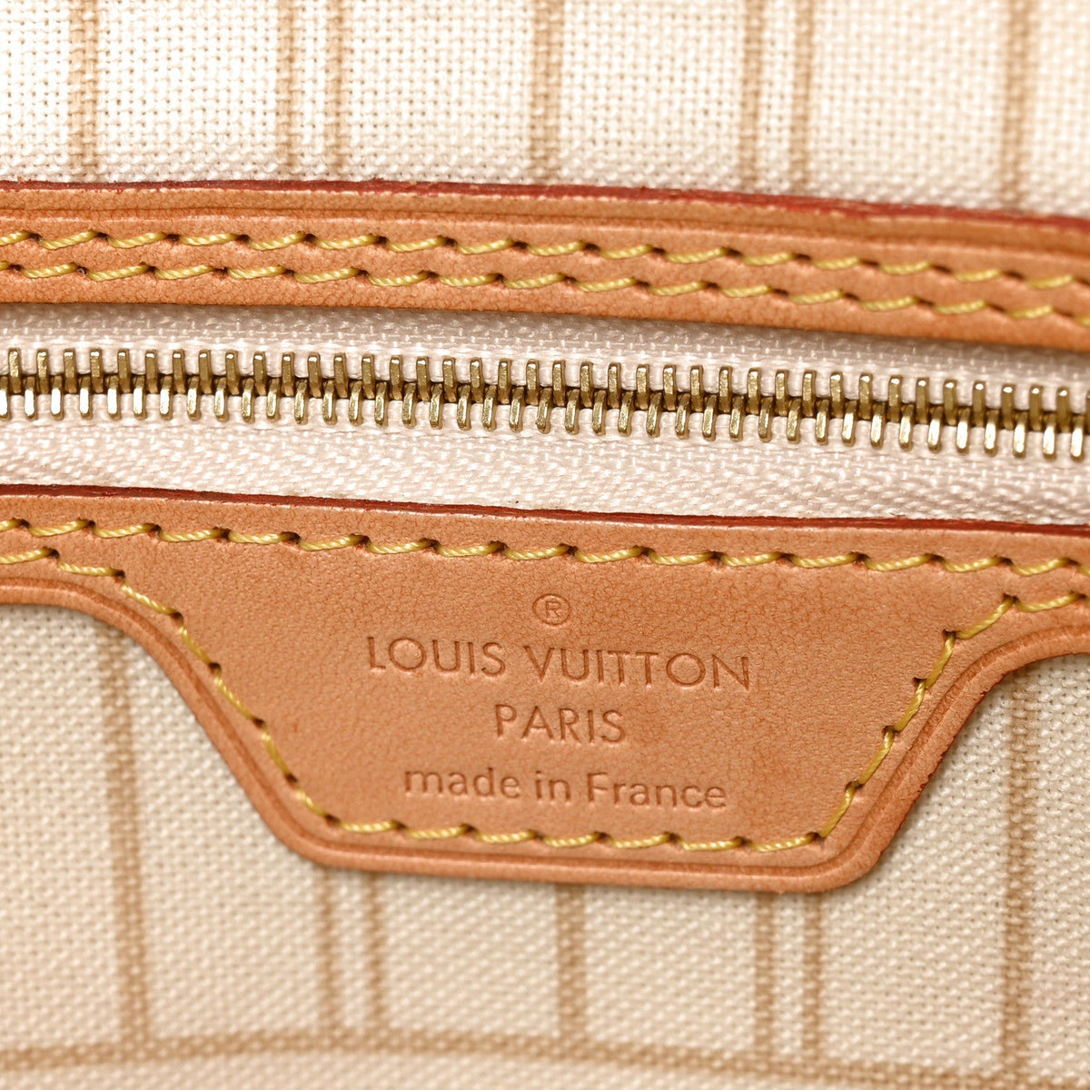 Louis Vuitton Damier Azur Neo Neverfull PM Tote Bag Blue and White