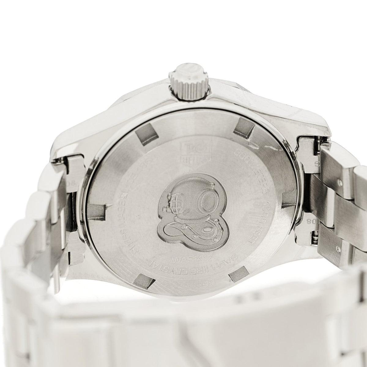 Tag Heuer Stainless Steel 27mm Aquaracer 300M Quartz Watch Silver WAF1412