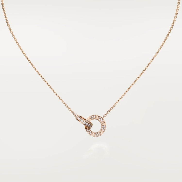 18K Gold Diamond Cartier Love Necklace