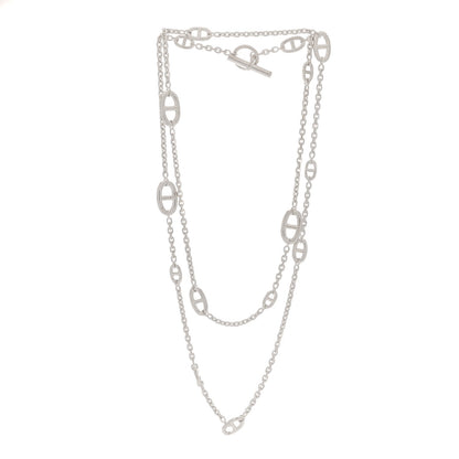 Hermes Sterling Silver Farandole Necklace 120