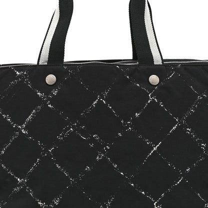 Chanel Nylon Travel Duffel Bag Black
