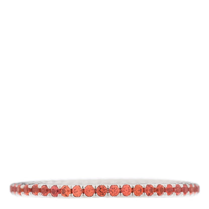 David Yurman Platinum Orange Sapphire 1.85mm Eden Eternity Band Ring