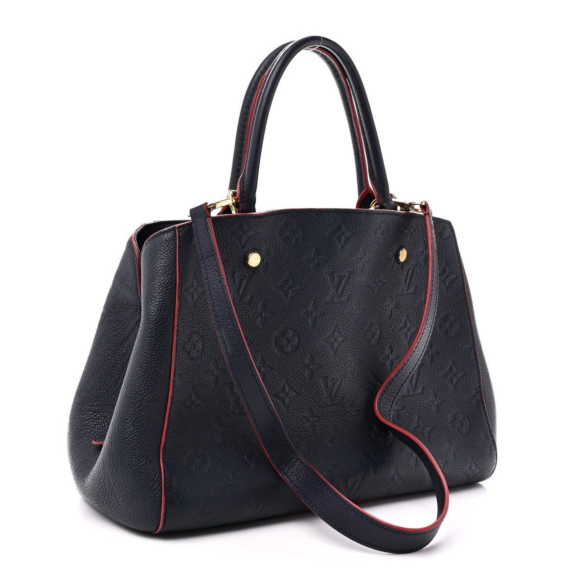 Louis Vuitton Empreinte Montaigne MM Marine Rouge