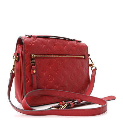 Louis Vuitton Empreinte Pochette Metis Bag Cherry
