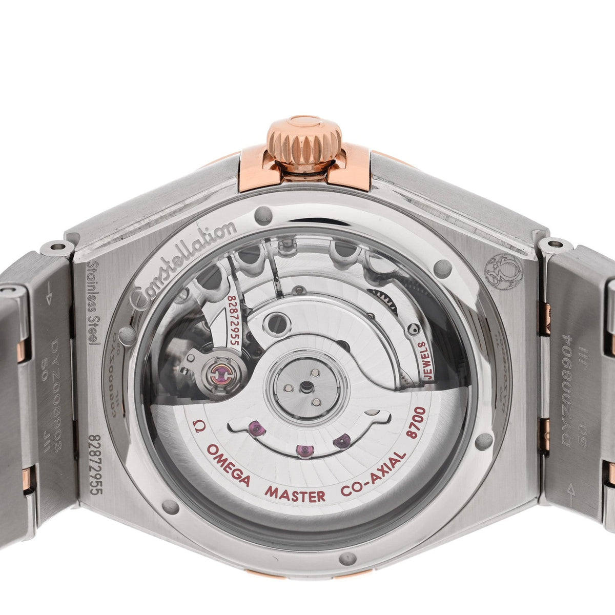 Omega Stainless Steel 18K Sedna Gold Diamond 29mm Constellation Watch 131.25.29.20.55.001