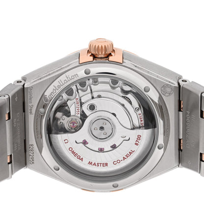 Omega Stainless Steel 18K Sedna Gold Diamond 29mm Constellation Watch 131.25.29.20.55.001