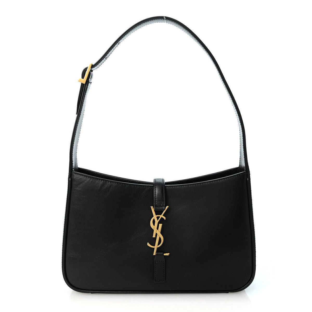 Saint Laurent Smooth Calfskin Le 5 A 7 Hobo Black