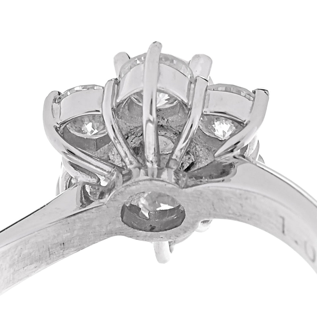 Parker & West by FASHIONPHILEPlatinum Diamond 1.02ctw Flower Ring 54 7