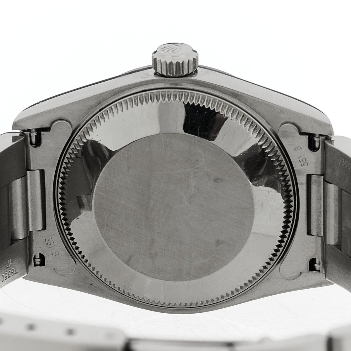 Rolex Stainless Steel 31mm Oyster Perpetual Watch Black 77080