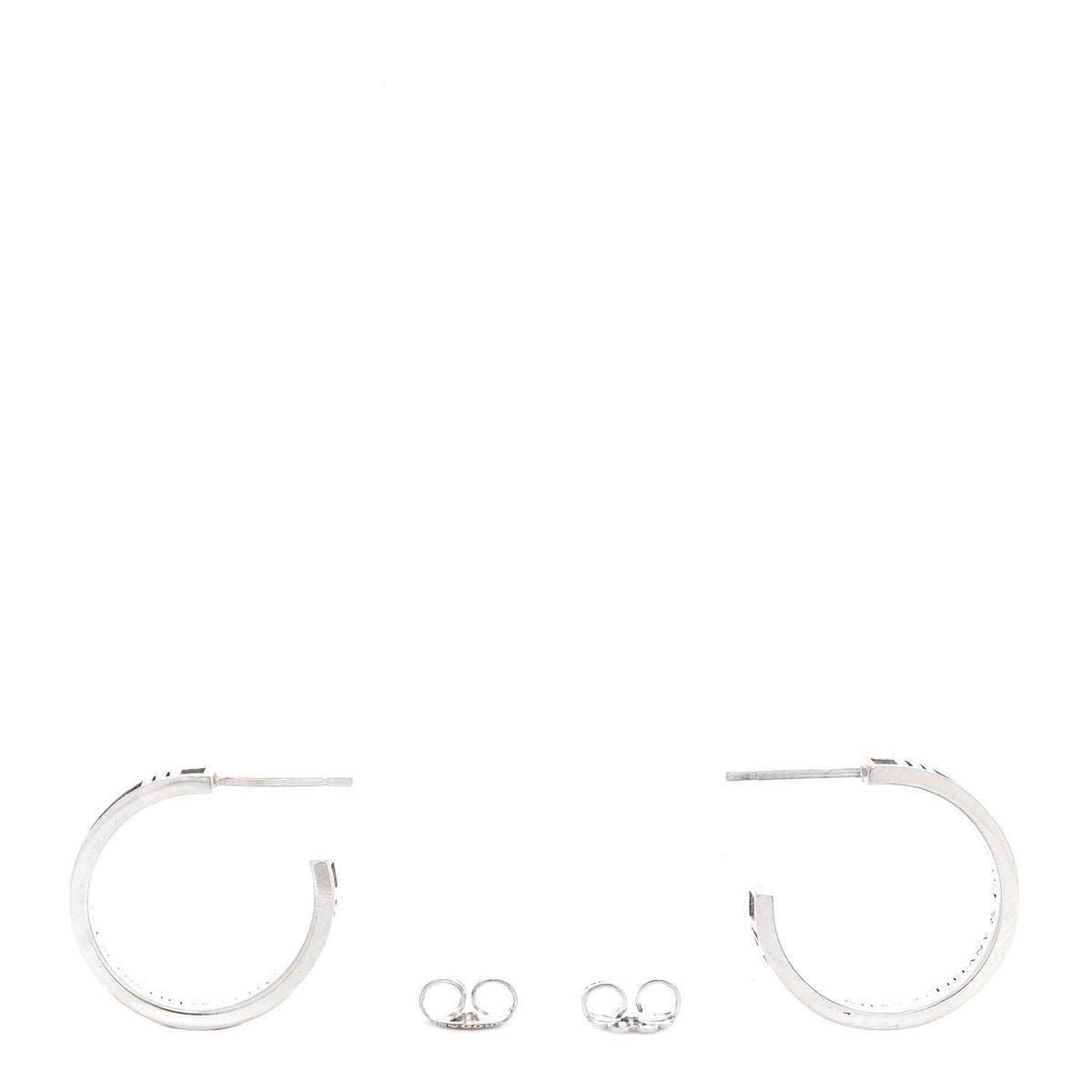 Tiffany Sterling Silver Atlas Hoop Earrings