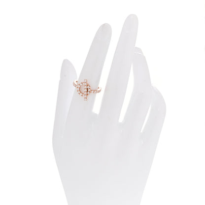 Hermes 18K Rose Gold Diamond Finesse Ring 52 6
