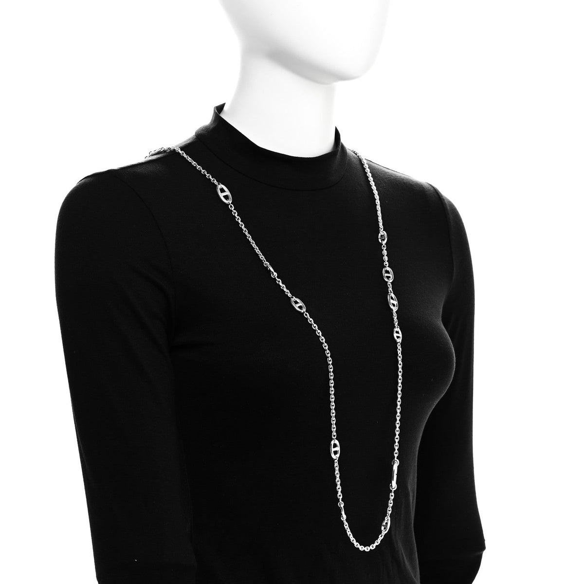 Hermès Sterling Silver Farandole Necklace 160