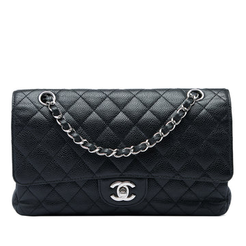 Classic Double Flap Bag Quilted Caviar Medium
