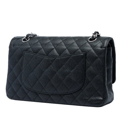 Classic Double Flap Bag Quilted Caviar Medium