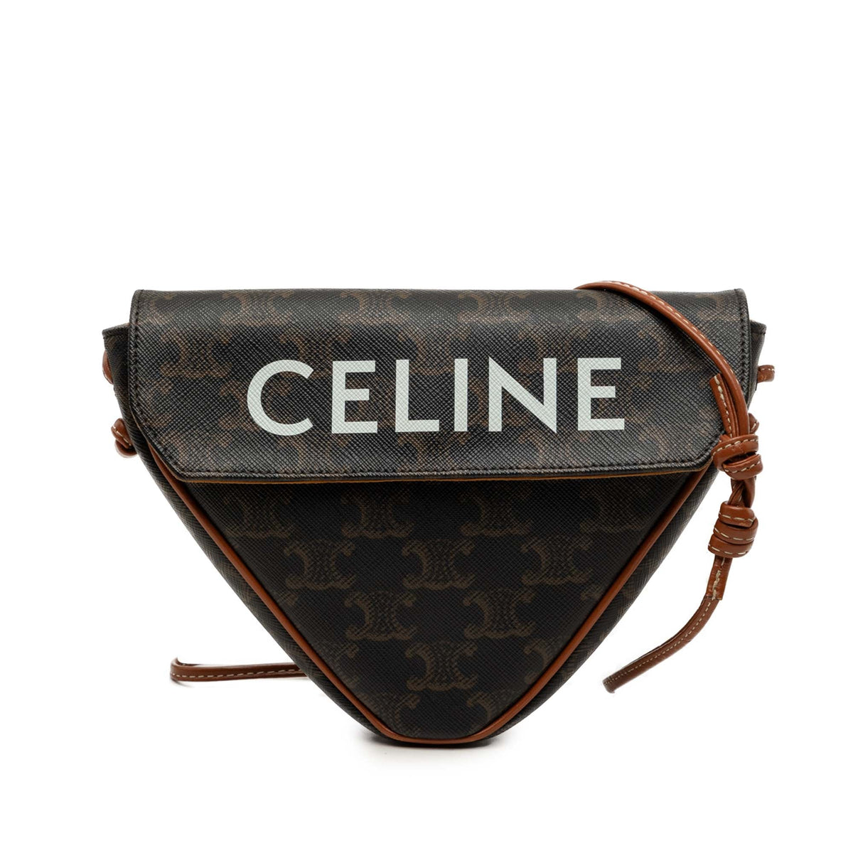 Triangle Crossbody Bag Triomphe Coated Canvas