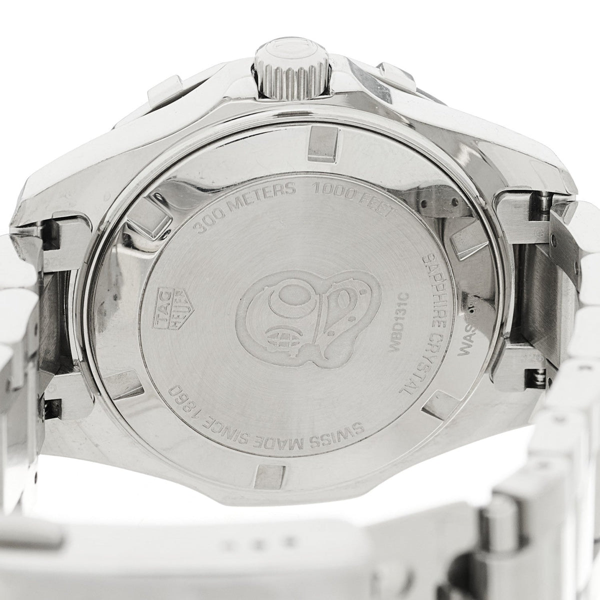 Tag Heuer Stainless Steel Mother of Pearl Aquaracer Watch WBD131C