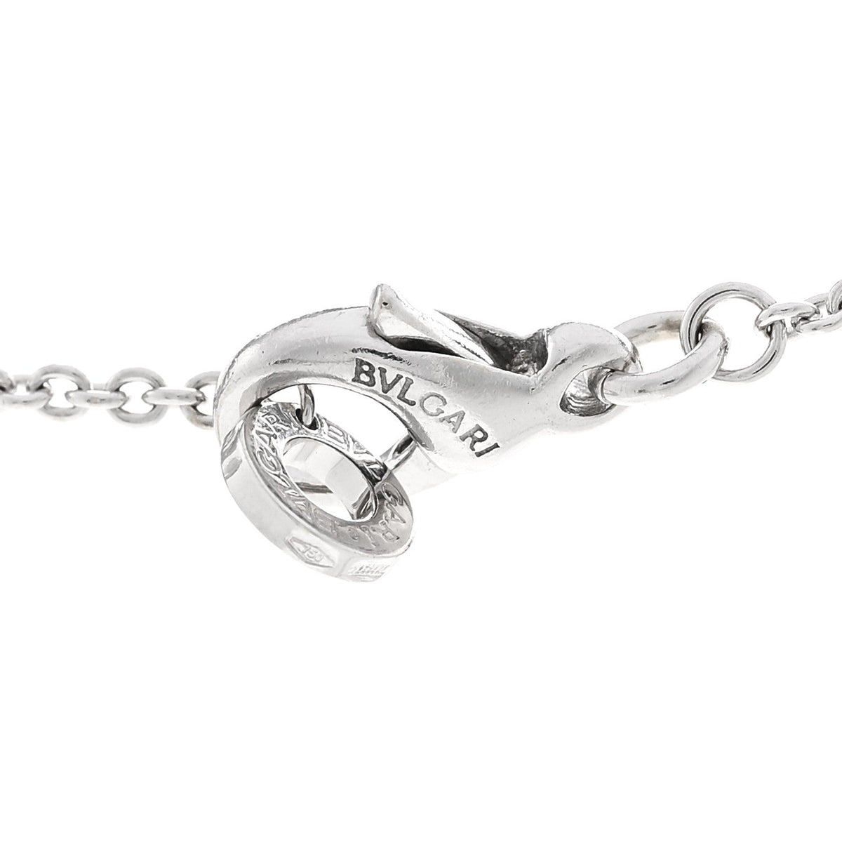 Bulgari 18K White Gold B.Zero1 Drop Necklace