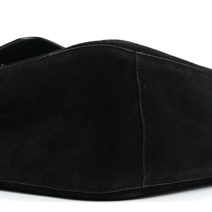 Chanel Suede Calfskin Small Souplissimo Maxi Flap Black